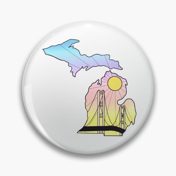 Item preview, Michigan Silhouette - Mackinac Bridge designed and sold by mjp-prints.
