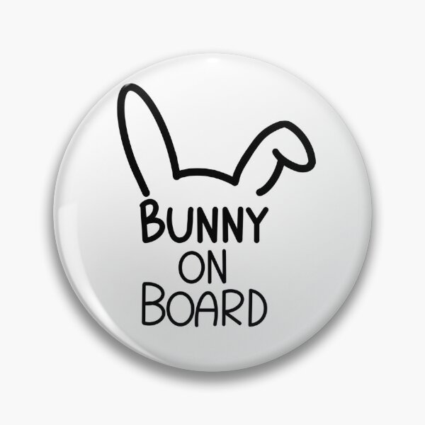 Item preview, Bunny On Board Design With Flopped Bunny Ears designed and sold by zuzannaaa.
