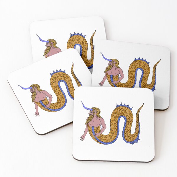 Item preview, Merman, mythological Creature, Male Mermaid designed and sold by ScienceSource.