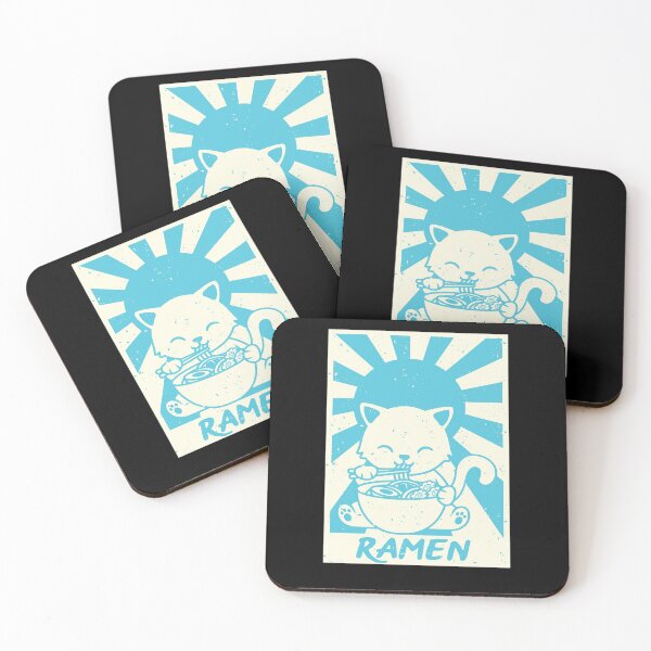 Item preview, Kawaii Cat Ramen Noodle Cute Cat Vintage Retro Japanese  designed and sold by aubb7.
