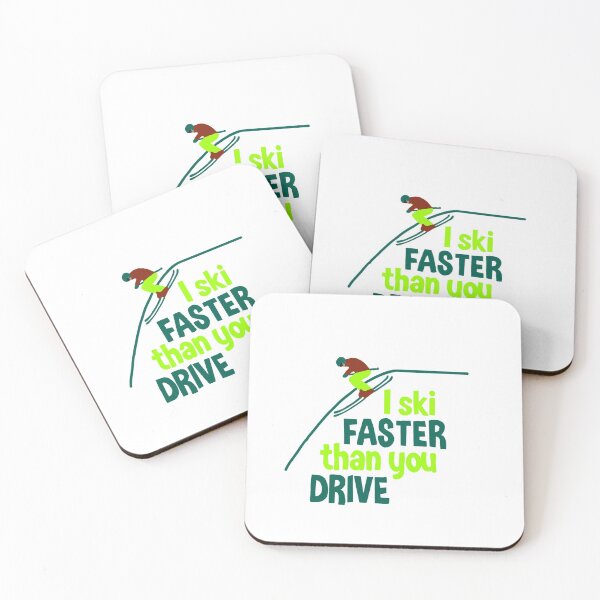 Item preview, "I Ski Faster Than You Drive" Design For Any Skiier! designed and sold by zuzannaaa.