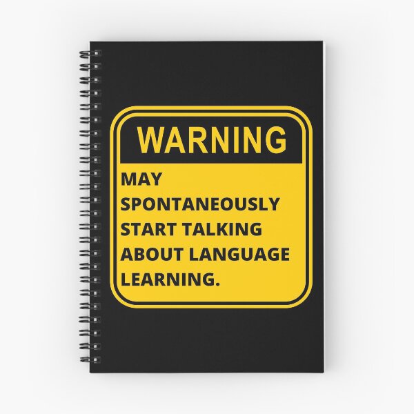Item preview, WARNING May Spontaneously Start Talking About Language Learning Funny Polyglot designed and sold by a-little-ink.
