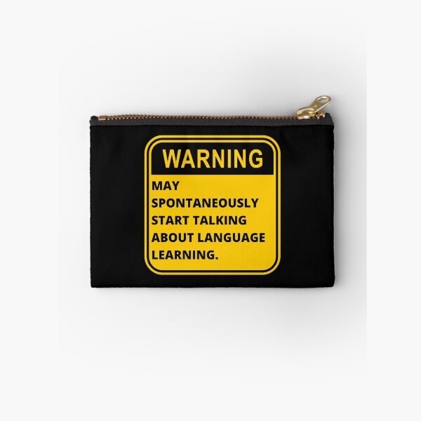 Item preview, WARNING May Spontaneously Start Talking About Language Learning Funny Polyglot designed and sold by a-little-ink.