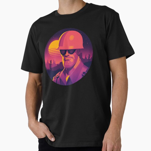 Aperçu de l'œuvre Team Fortress 2 : Rencontrez l'ingénieur (Coucher de soleil) créée et vendue par AlexGiudici.