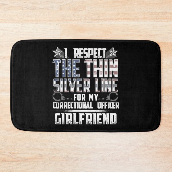 Item preview, Girlfriend Thin Silver Line Correctional Officer designed and sold by wheedesign.