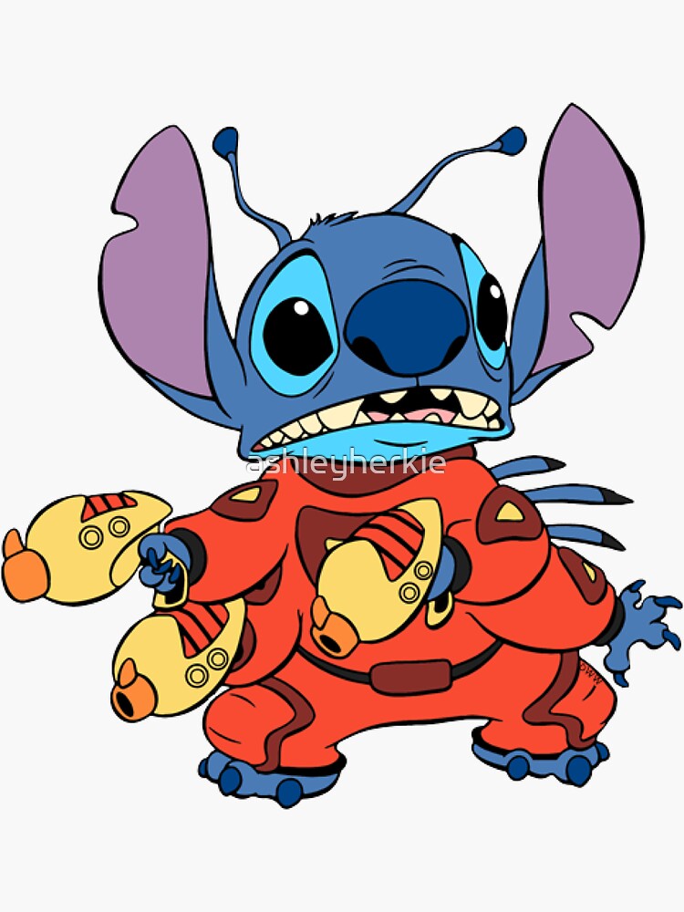 Stitch with Guns | Sticker