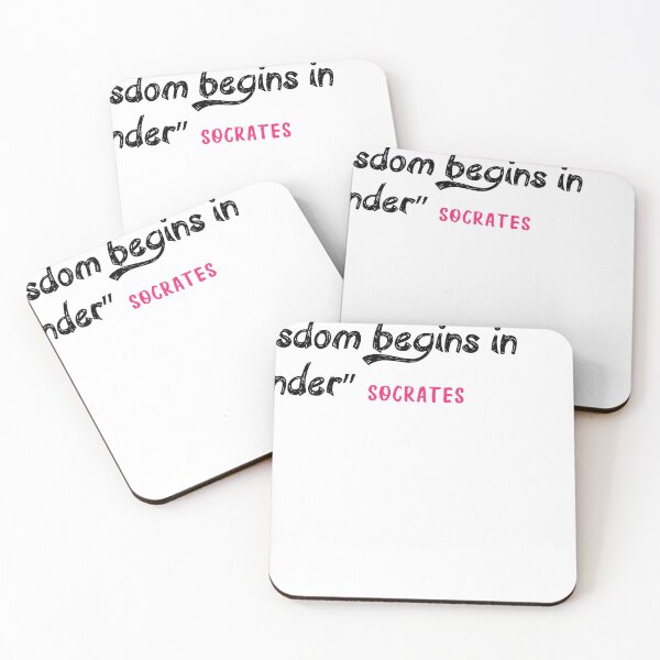 Item preview, wisdon begins in wonder socrates designed and sold by Aredford23.