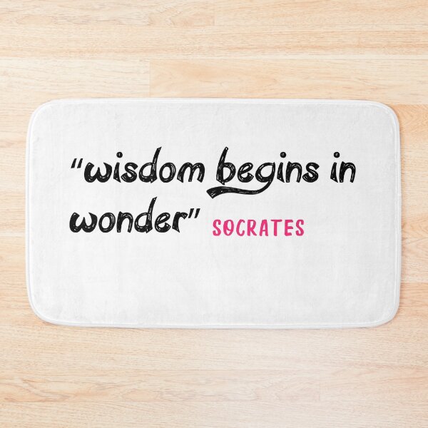 Item preview, wisdon begins in wonder socrates designed and sold by Aredford23.