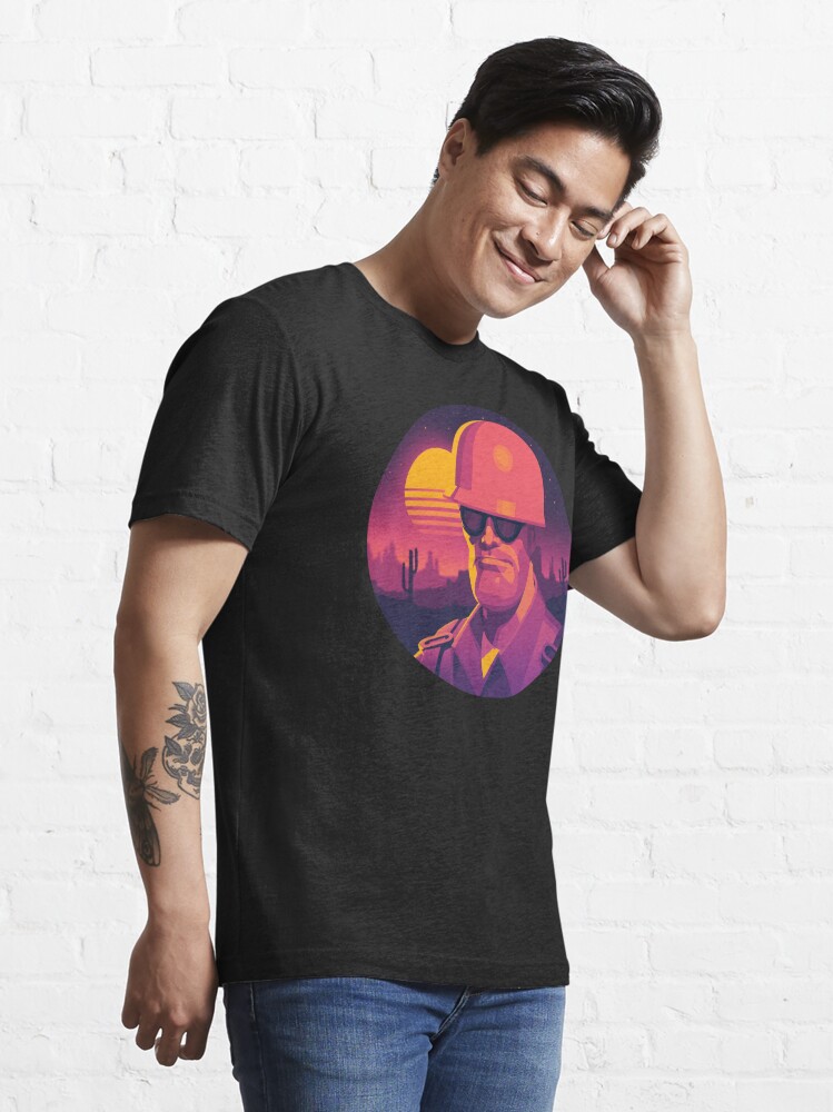 Team Fortress 2: Meet the Engineer (Sunset)" Essential T-Shirt for by AlexGiudici Redbubble