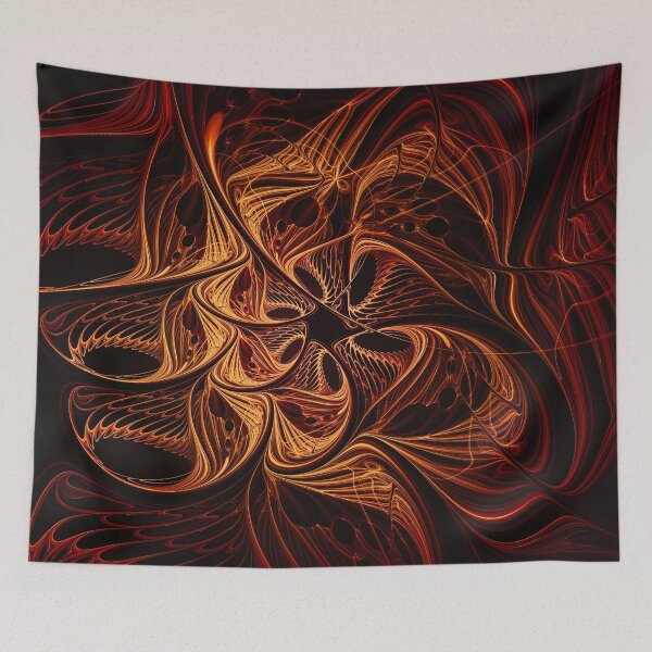 Artikelvorschau, Psytrance Design - Psychedelisches abstraktes Fraktal - Tinte 03 - Warm - Dunkel entworfen und verkauft von JordanHolmes.