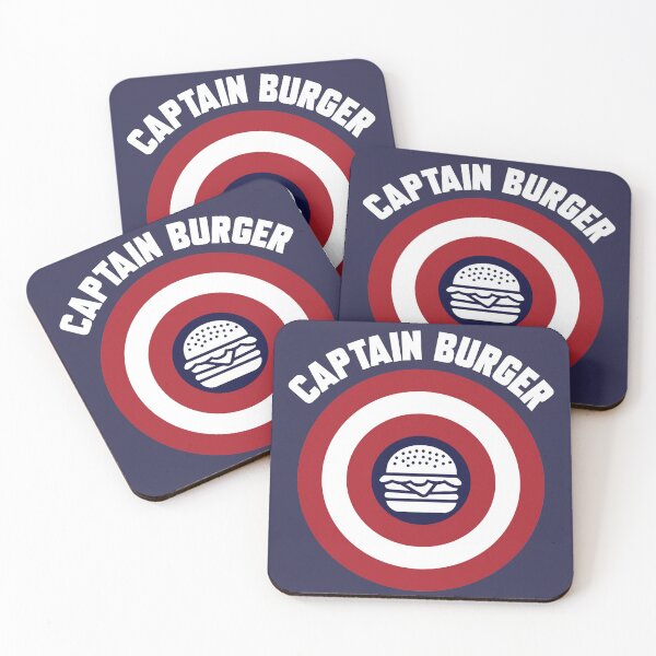 Item preview, Captain Burger logo + white text designed and sold by Dkrode.