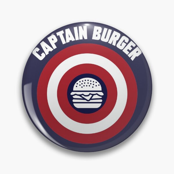 Item preview, Captain Burger logo + white text designed and sold by Dkrode.