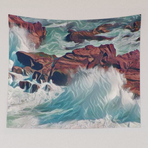 Item preview, Stormy Seas crashing on Rocks designed and sold by bradm50.