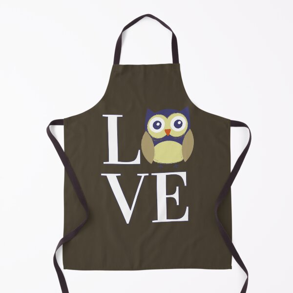 Item preview, Owl Love in Blue and Taupe designed and sold by ittybittyowl.