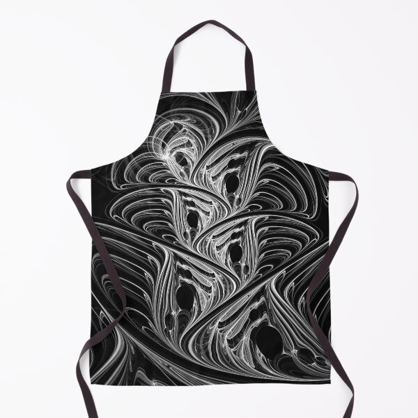 Item preview, Psytrance Design - Psychedelic Abstract Fractal - Ink 02 - White on Black designed and sold by JordanHolmes.