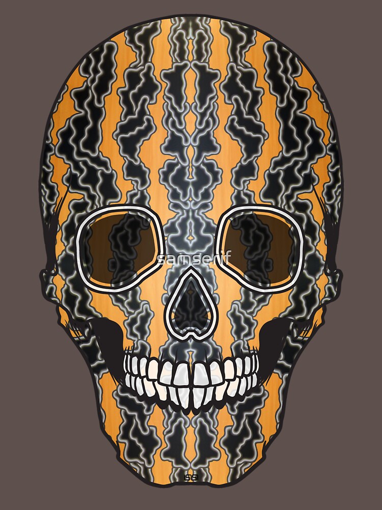 "Sugar Skull (Tiger Clouds)" T-shirt by samserif | Redbubble