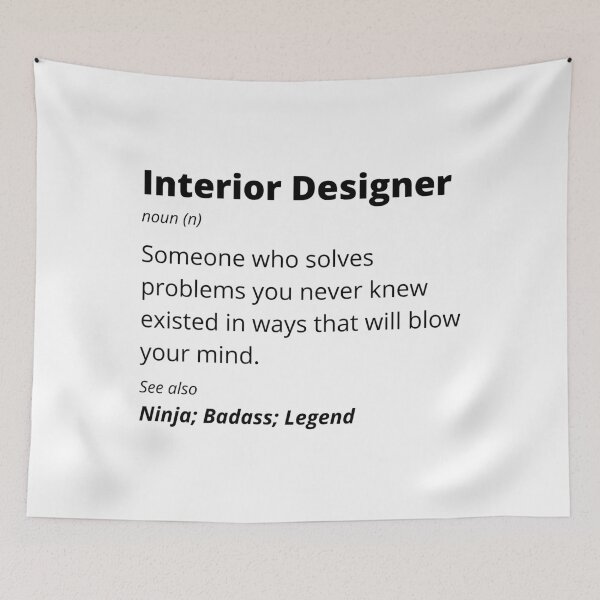 Item preview, Interior Designer - Ninja, Badass, Legend designed and sold by blueskygiftco.