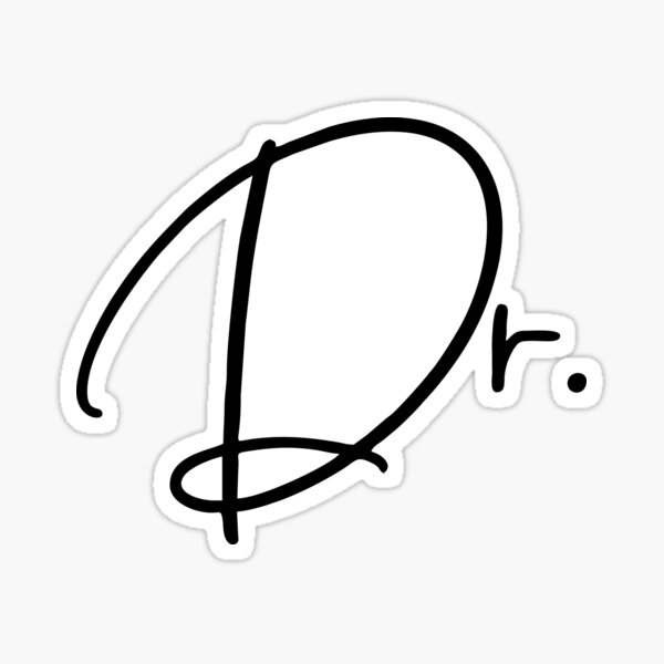 Dr. | Doktortitel Sticker