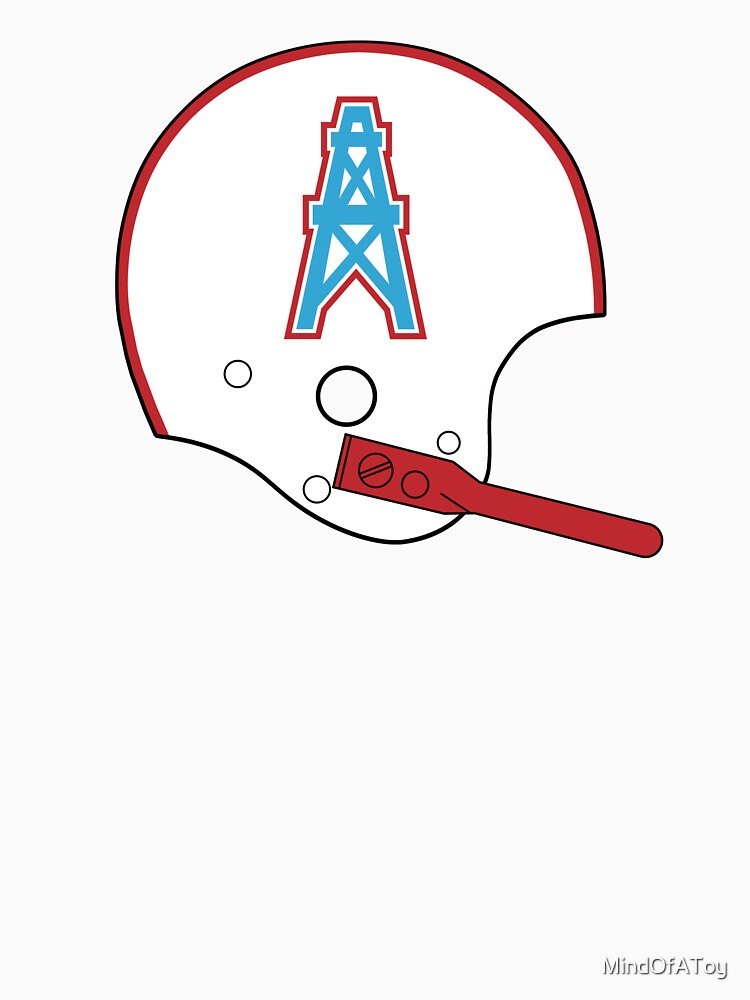 " Houston Oilers Throwback 1980's Vintage Logo Helmet" T-shirt by