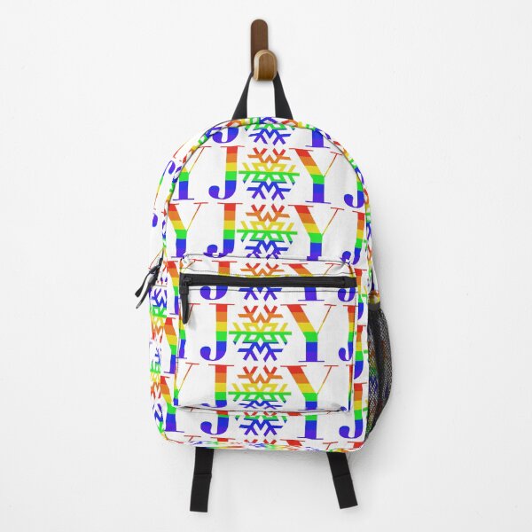 Item preview, JOY - Rainbow Snowflake - on White designed and sold by Jocelyn Sperduto Art.