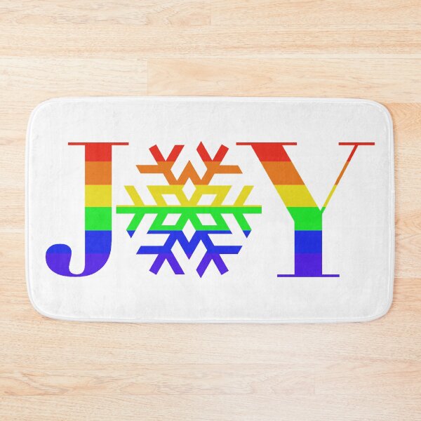 Item preview, JOY - Rainbow Snowflake - on White designed and sold by Jocelyn Sperduto Art.