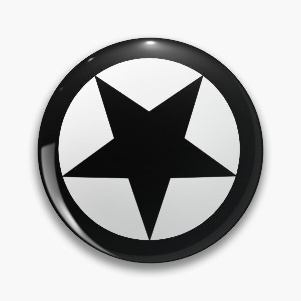 Item preview, Black Star on White Circle designed and sold by Greenwood2112.