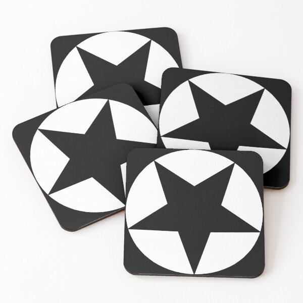 Item preview, Black Star on White Circle designed and sold by Greenwood2112.