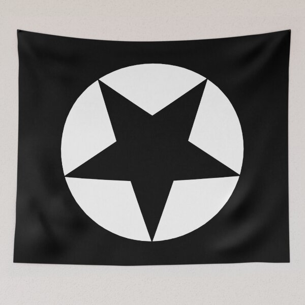 Item preview, Black Star on White Circle designed and sold by Greenwood2112.