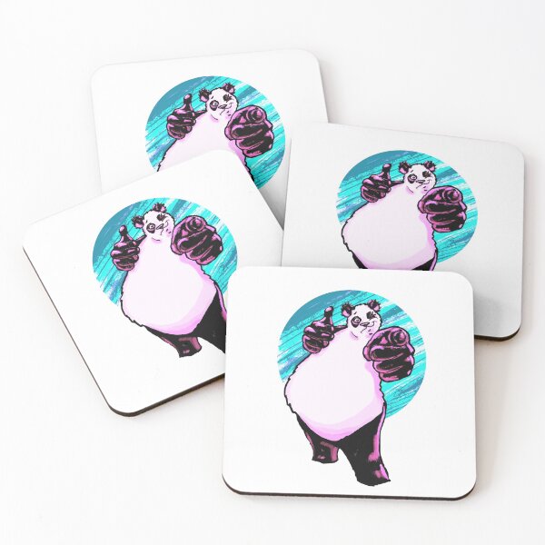 Item preview, Buddy Panda With Bright Blue Background designed and sold by mserido.