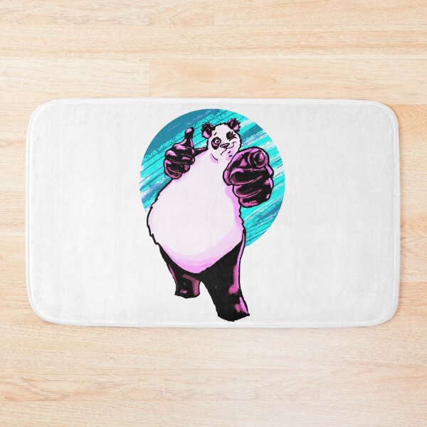 Item preview, Buddy Panda With Bright Blue Background designed and sold by mserido.