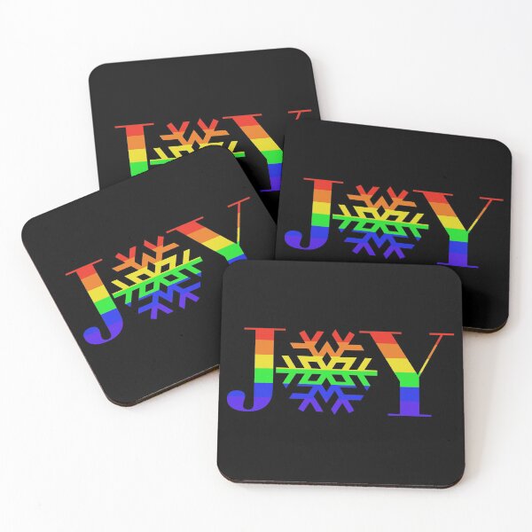 Item preview, JOY - Rainbow Snowflake - on Black designed and sold by Jocelyn Sperduto Art.