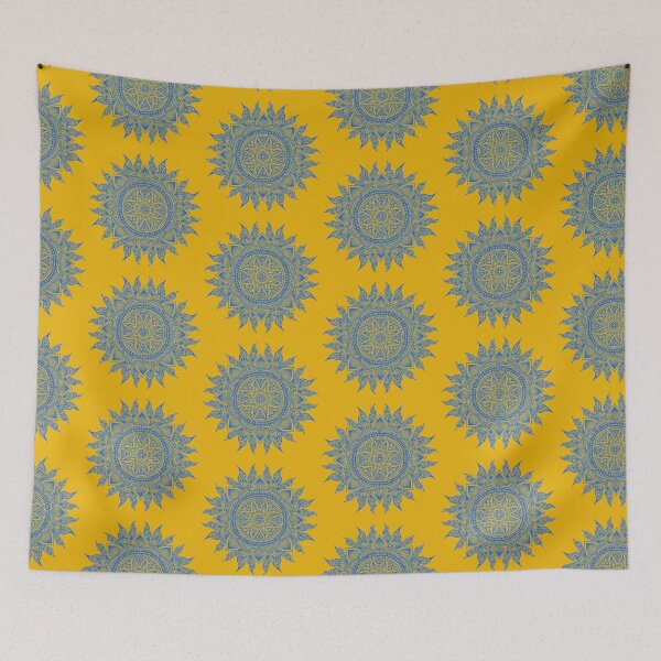 Item preview, SUN Colorful bright blue mandala designed and sold by Giulia  Palazzo.