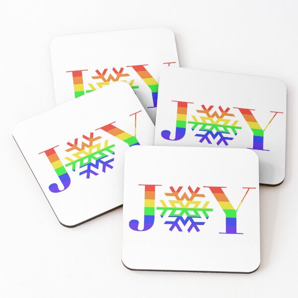 Item preview, JOY - Rainbow Snowflake - on White designed and sold by Jocelyn Sperduto Art.