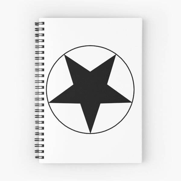Item preview, Black Star on White Circle (white background) designed and sold by Greenwood2112.