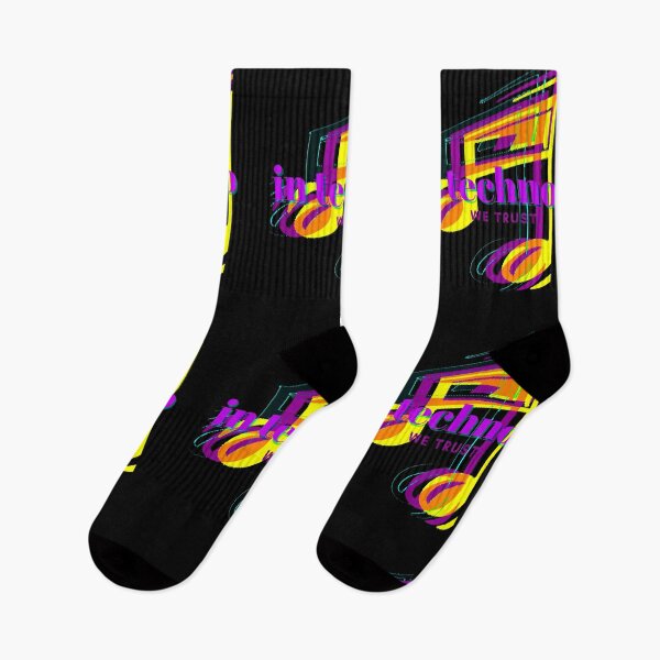 Item preview, In Techno We Trust (Pink/Purple/Yellow) designed and sold by DesignsofNote.
