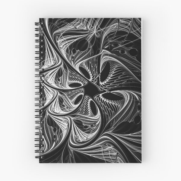 Item preview, Diseño Psytrance - Fractal abstracto psicodélico - Tinta alucinógena 03 - Blanco sobre negro designed and sold by JordanHolmes.