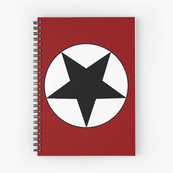 Item preview, Black Star on White Circle (dark red background) designed and sold by Greenwood2112.