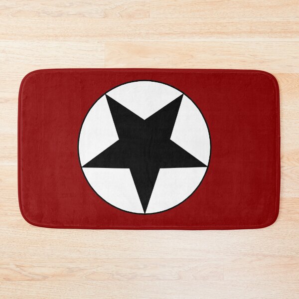 Item preview, Black Star on White Circle (dark red background) designed and sold by Greenwood2112.