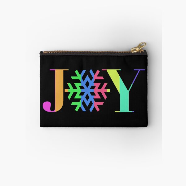 Item preview, JOY - Bright Stripe Snowflake - on Black designed and sold by Jocelyn Sperduto Art.