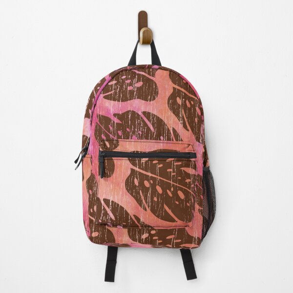 Item preview, Maikai Hawaiian Monstera Leaf Tie-Dye Blend - Fuchsia & Orange designed and sold by DriveIndustries.