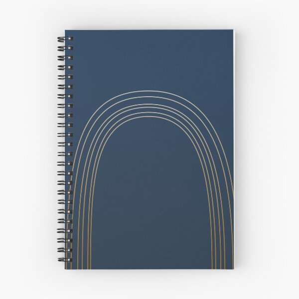 Item preview, Navy Blue Minimalist Arches - Minimal Rainbow Simple White Lines designed and sold by ImageNugget.