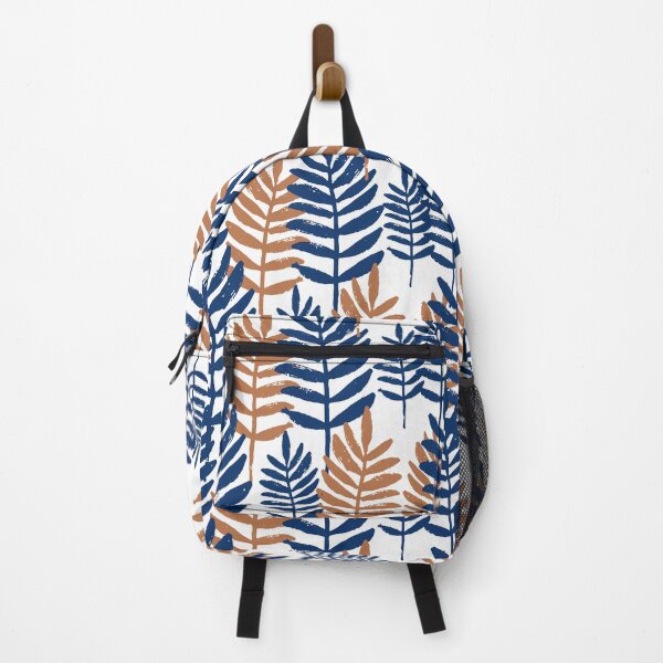 Item preview, orange + navy leaves designed and sold by LifeAsGeneration Z.