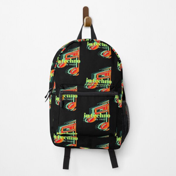 Item preview, In Techno We Trust (Green/Orange) designed and sold by DesignsofNote.