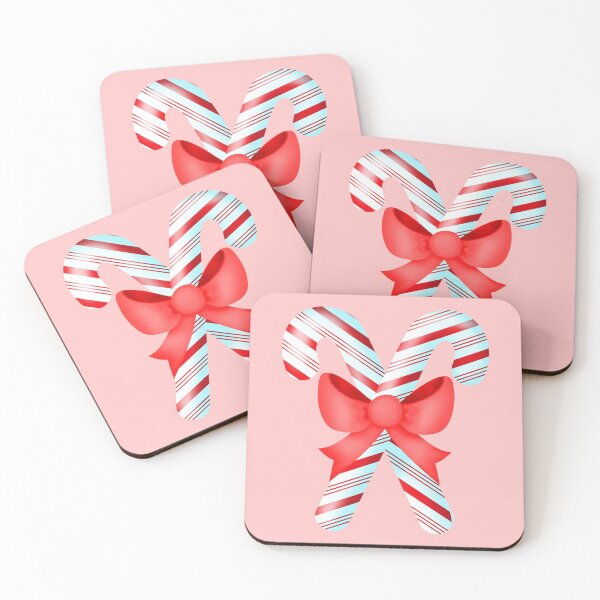 Item preview, candy canes with red bow designed and sold by prismatic paper co.