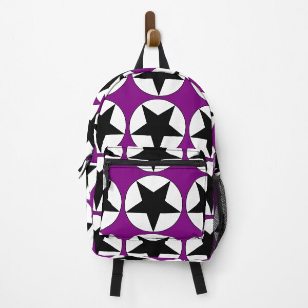 Item preview, Black Star on White Circle (purple background) designed and sold by Greenwood2112.