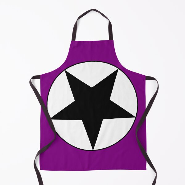 Item preview, Black Star on White Circle (purple background) designed and sold by Greenwood2112.