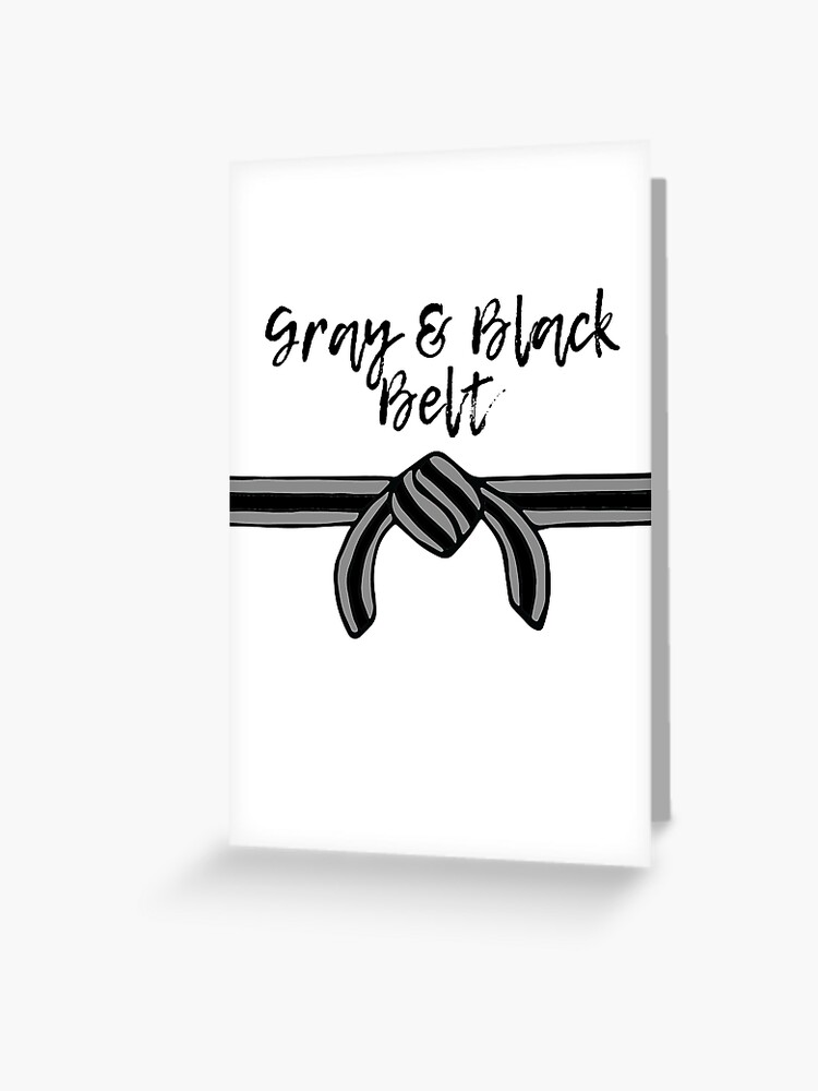 Black Looks Good on You Belt Grading Greeting Card Jiu 