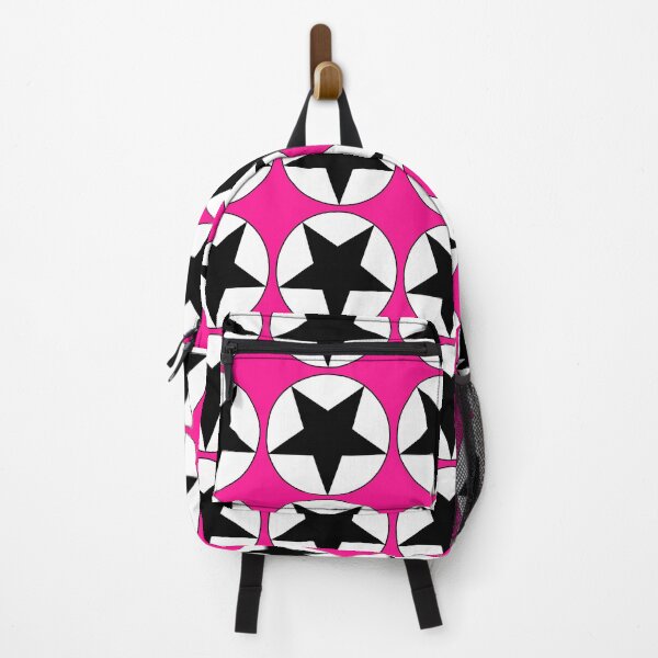 Item preview, Black Star on White Circle (pink background) designed and sold by Greenwood2112.