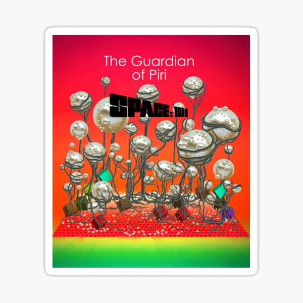 SPACE: 1999 The Guardian of Piri planet surface Sticker