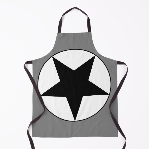 Item preview, Black Star on White Circle (gray background) designed and sold by Greenwood2112.